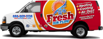 Fresh Air Flow HVAC van